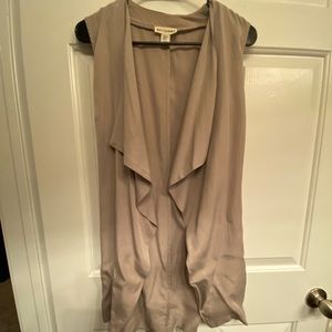 Artisan NY Bow Tie Waist Longline Belted Vest Coat